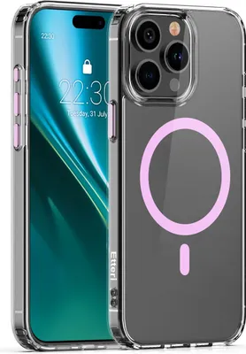 Image de Etteri Color Mag Housse pour iPhone 15 Pro Max 6,7" Étui pour téléphone portable Rose