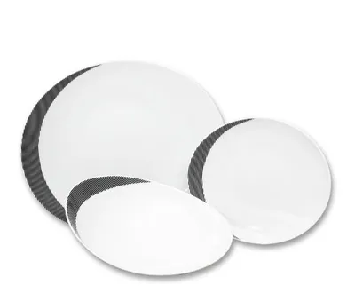 Image de Thun 1794 Loos, set d'assiettes, Duo, Thun, 18 pièces