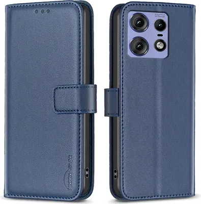 Produktbild von Motorola Edge 50 Pro Hülle - BINFEN Klapphülle - Blau
