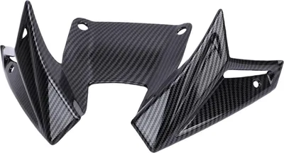 Produktbild von Motorrad nackter Frontspoiler Winglet verbessert die Fahrstabilität, erhöht den Abtrieb, aerodynamischer Flügelersatz für CB500 2024–2025, Kohlefaser-Stil