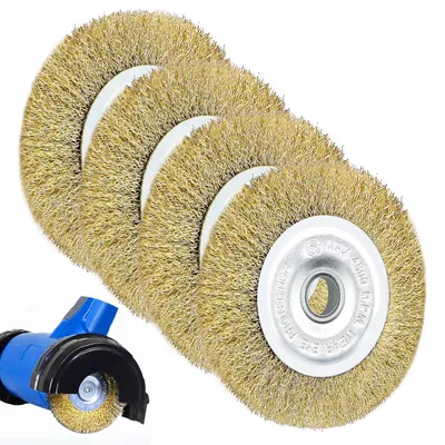 Immagine prodotto di Set di 4 spazzole per la pulizia delle fughe, con diametro di 115 mm