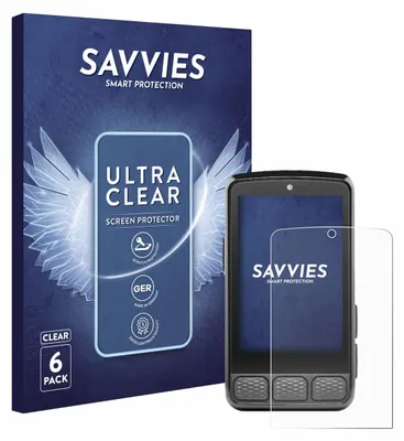 Produktbild von 6x Für Wahoo Elemnt Roam 3 Schutzfolie Savvies Displayschutz Display Schutz Folie Klar Transparent