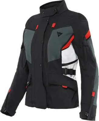 Zdjęcie produktu dla Kurtka motocyklowa Dainese Carve Master 3 Gore-Tex dla kobiet, czarno-szaro-czerwona, rozmiar 38