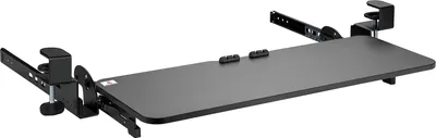 Obrázek produktu pro Maclean MC-462 Nastavitelná zásuvka na klávesnici 67x24cm pro montáž pod stůl s C-svorkou Stojan na počítačovou klávesnici Maximální zatížení: 5 kg, nastavení polohy