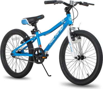 Produktbild von HILAND Jugendfahrrad 20 Zoll Mountainbike Kinderfahrräder für Jungen und Mädchen,Hochwertiger Rahmen, Doppel-V-Bremse,Kindergeschenk, Blau
