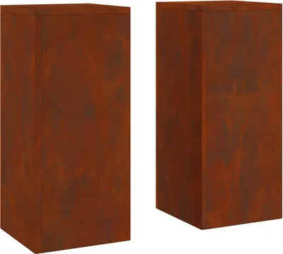 Produktbild von Pflanzenständer 2 pcs Rostig 24 x 24 x 55 cm Wetterfeststahl