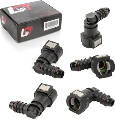 Produktbild von 5x Schnellverschluss Kraftstoffleitung Schlauchkupplung L-Stück 9,49 * 11 mm