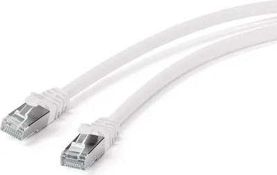 Produktbild von ViVanco™S/FTP CAT 7 Netzwerkkabel Weiss, 3 m, Cat7, S/FTP (S-STP), RJ-45, RJ-45, Weiß