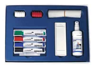 Produktbild von Legamaster Whiteboard Starterset 27-teilig, Zubehörset, Mehrfarbig, 240 mm, 50 mm, 350 mm, 683 g