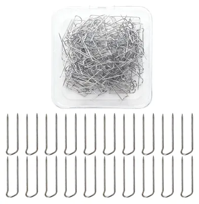 Produktbild von Stecknadeln U-Form - 200 Stück Edelstahl - Für DIY-Projekte Basteln Quilten und Häkeln