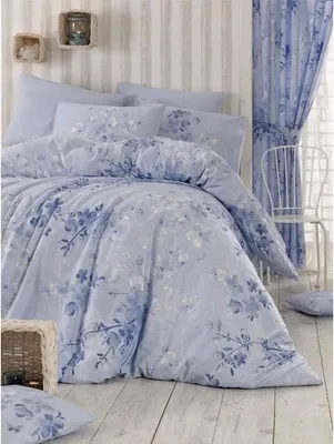 Obrázok produktu pre Sada posteľnej bielizne 220 x 240 cm, 100 % bavlna renforcé, 2 obliečky na vankúše 60 x 60 cm, modrá