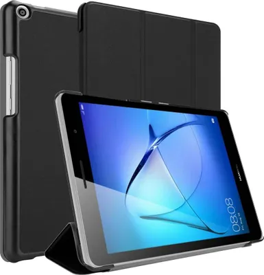 Immagine prodotto di Cadorabo custodia per Huawei MediaPad T3 8 (8.0 pollici) custodia per tablet in nero custodia protettiva borsa cover