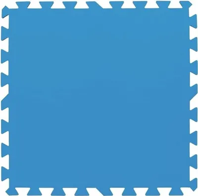 Produktbild von Bestway | Flowclear Pool-Bodenschutzfliesen-Set XL | 18 Stück á 50 x 50 cm | Blau | idealer Schutz für Pool und Rasenfläche
