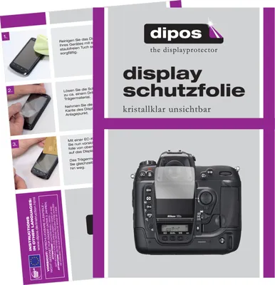 Zdjęcie produktu dla 2x folia ochronna do Nikon D2H przezroczysta folia ochronna ekranu folia ochronna wyświetlacza dipos