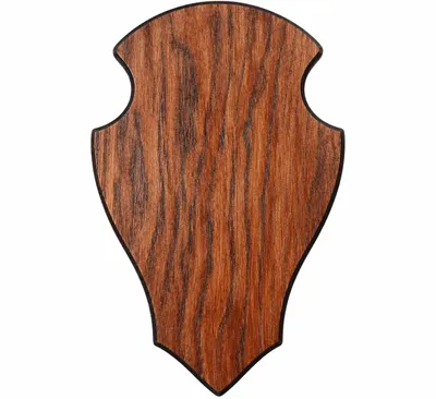 Produktbild von Brett für Jagdtrophäen von Hirsch, Reh, Rothirsch und Wildschwein Palisander mdf