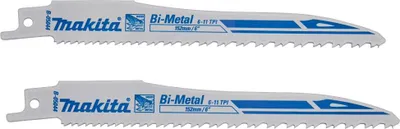 Produktbild von Makita Bim Säbelsägeblatt 152 x 0,9 mm / 2 Stück. Holz, Metall, PVC (schnell)