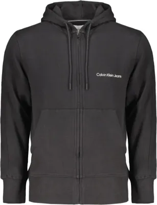 Produktbild von Nachhaltiger Herren Hoodie: Schwarzer Zip-Sweater aus Baumwolle