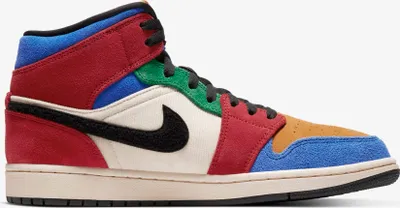 Productafbeelding van Nike Air Jordan 1 Mid SE Fearless "Blue the Great", modelnummer CU2805-100, maat: 43