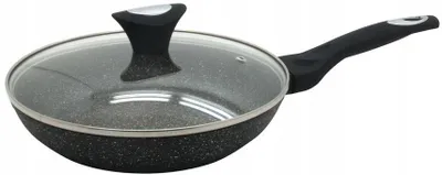 Image de Poêle à revêtement céramique marbré Klausberg 20cm