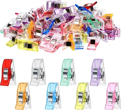 Image de Épingles pour la couture - Lot de 150 pinces à tissu - Remplacement des épingles à tête - Pinces à coudre - Pinces à tissu - Pinces