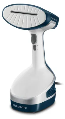 Produktbild von Rowenta DR8100, Tragbare Dampfbürste, 0,19 l, 0,67 min, Blau, Weiß, Handschalter, Velcro