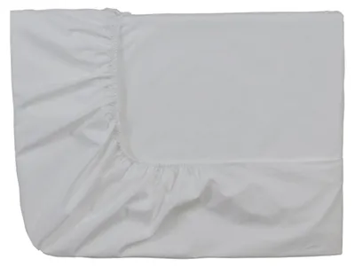 Produktbild von Spannbettlaken aus Baumwollperkal, Perlgrau, 180 x 220 cm
