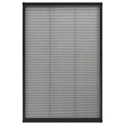 Immagine prodotto di vidaXL Zanzariera plissettata per finestre alluminio antracite 80x160cm