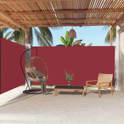 Produktbild von The Living Store Seitenmarkise Ausziehbar Rot 180x600 cm