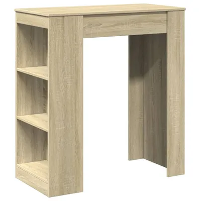 Zdjęcie produktu dla vidaXL Stolik barowy z półką dąb sonoma 95x47x103,5 cm materiał drewnopochodny