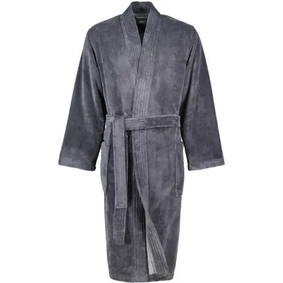 Produktbild von Cawö Kimono Uni , Doubleface Dessin-800 Herren Größe 50/52 Länge 125cm Farbe 71-anthrazit