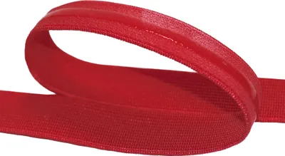 Gummilitze mit Silikonstreifen 10m x 10mm Gummiband elastisches Band rutschfest Farbwahl rot