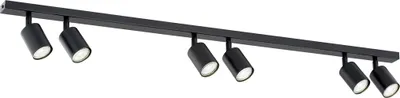 Produktbild von Bioledex Holstren Deckenleuchte 6-fach GU10 schwarz 116x14x4cm  Europe
