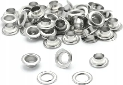Obrázok produktu pre 8 mm strieborné očká, sada 100 kusov