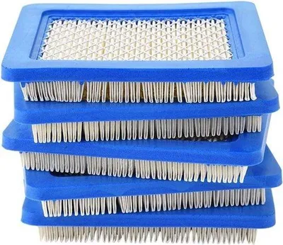 Immagine prodotto di Filtro dell'aria - Motore - Set di 5 - Per Briggs & Stratton - Nero - Tosaerba - Ricambio - Originale 491588 491588S 399959 PT15853.