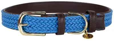 Produktbild von Kentucky Dogwear Hundehalsband Geflochten Nylon Hellblau S