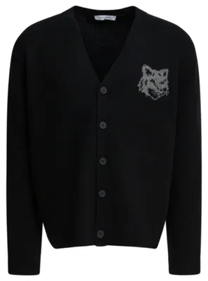 Productafbeelding van Maison Kitsuné heren cardigan, zwart - maat M