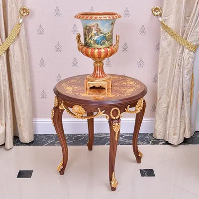 Produktbild von Casa Padrino Luxus Barock Beistelltisch Braun / Gold H. 62 cm - Barock Möbel -  Italy