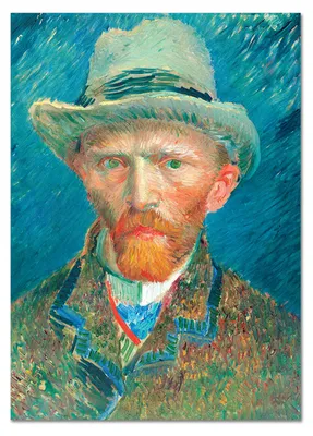 Zdjęcie produktu dla Giallobus - Autoportret 2 - Vincent Van Gogh - 35D x 50S cm - Obraz - Szkło akrylowe
