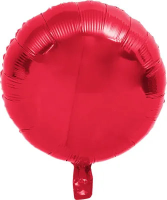 Produktbild von Folienballon rund, Rot, ca. 45 cm