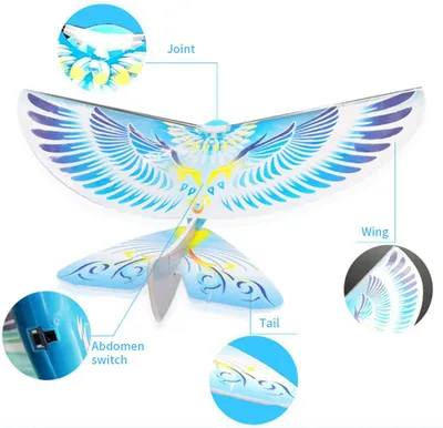 Obrázok produktu pre Diaľkové ovládanie Bionic Flying Bird Toys Mini RC Drone Smart Fluttering Birds pre deti dospelých