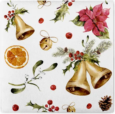 Immagine prodotto di Tovagliolo Airlaid Marianne, 40 x 40 cm, 50 pezzi - Mank - Natale