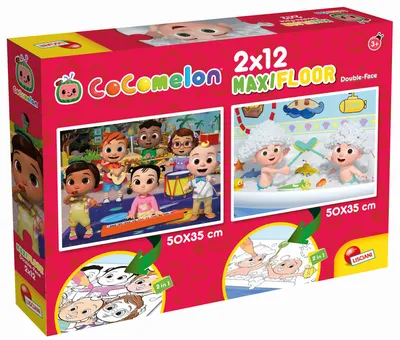 Obrázek produktu pro Oboustranné podlahové skládačky 2x12el. Čas něco postavit 91133 LISCIANI Cocomelon
