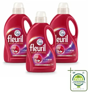 Produktbild von 3 x Fleuril Color Flüssigwaschmittel - 1,305 L - Großpackung - 3 Stücke