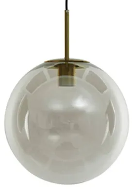 Obrázok produktu pre Light & Living - závesná lampa - Medina - bronz - sklo dymové sklo - Ø 40cm - E27 - 2958863