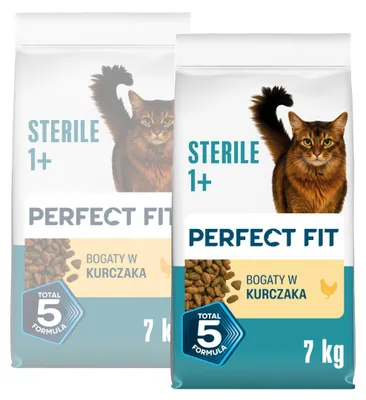 Produktbild von Perfect Fit Sterile Trockenfutter für kastrierte Katzen mit Huhn 2x7kg