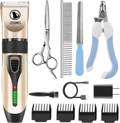 Obrázok produktu pre Profesionálna strojček na strihanie psov – tichý a s 4 komorami