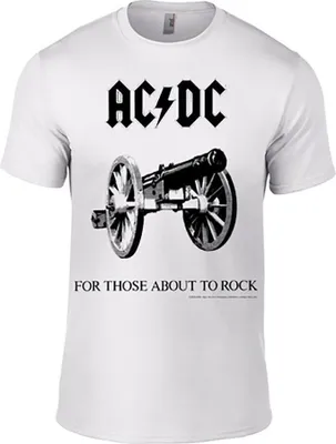 Obrázok produktu pre AC/DC For Those About To Rock White L Tričko