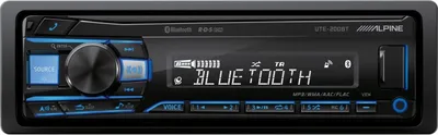 Produktbild von Alpine UTE-200BT Autoradio, Mechaless, USB-Receiver, MP3-Wiedergabe, Front-AUX, Bluetooth, Smartphone-Steuerung
