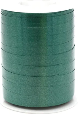 Produktbild von Geschenkband Ringelband 10mm x 250m Rolle Dunkelgrün