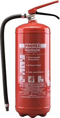 Produktbild von PROTEX PDE6 6kg ABC Pulverfeuerlöscher mit Wandhalter